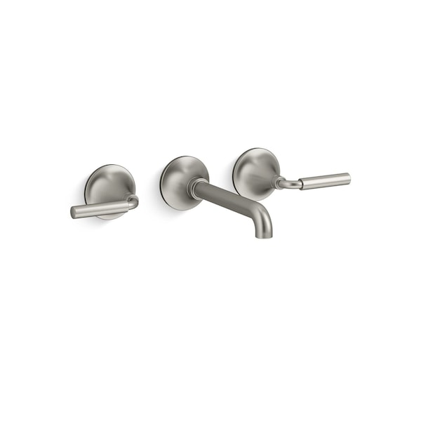 Kohler Tone Widespread Wall Mount Sink Fct Vibrant Brushed Nickel T26439-4-BN - main